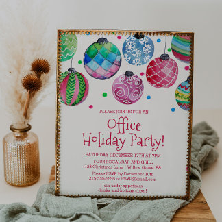 Weihnachtsfeier Weihnachtsfeier Party Einladung Poster