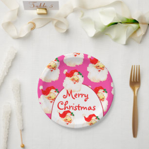 Weihnachtsfeier Weihnachtsfeier Weihnachtsmann Pin Pappteller