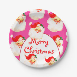 Weihnachtsfeier Weihnachtsfeier Weihnachtsmann Pin Pappteller