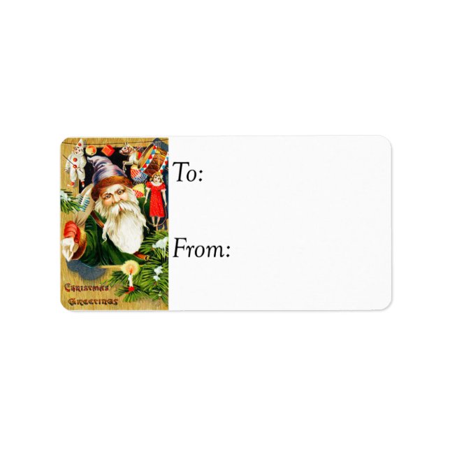 Weihnachtsfeier Weihnachtsgeschenk Tag Adressaufkleber (Vorne)