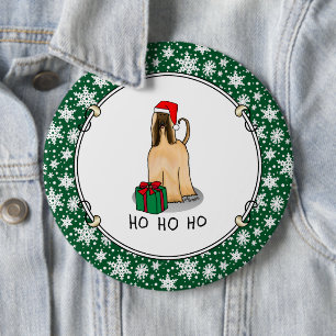 Weihnachtsfeier Weihnachtsmannmütze Afghanischer H Button