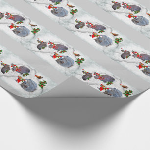 Weihnachtsfeier-Wrapierpapier für Kaninchen Geschenkpapier