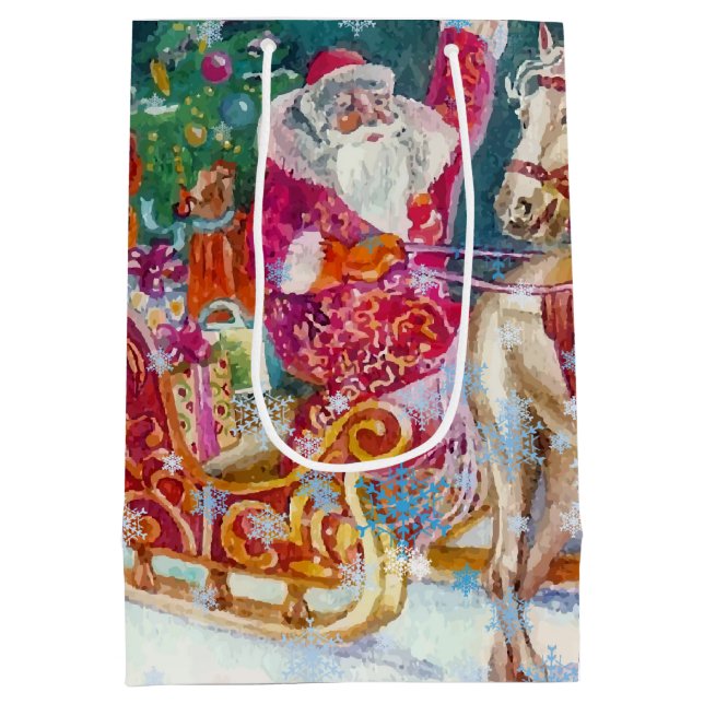 Weihnachtsfeierabend mit dem magischen Pferdeschli Mittlere Geschenktüte (Rückseite)
