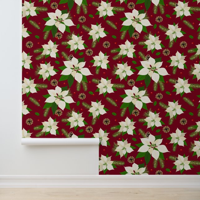 Weihnachtsfeierliche Blume Tapete (Anwendung)