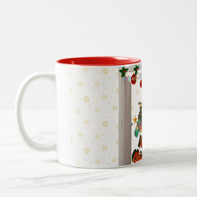 Weihnachtsfeierliche Tasse (Links)