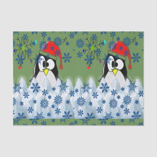 Weihnachtsfeierlichkeiten Seidenpapier (Vorderseite)
