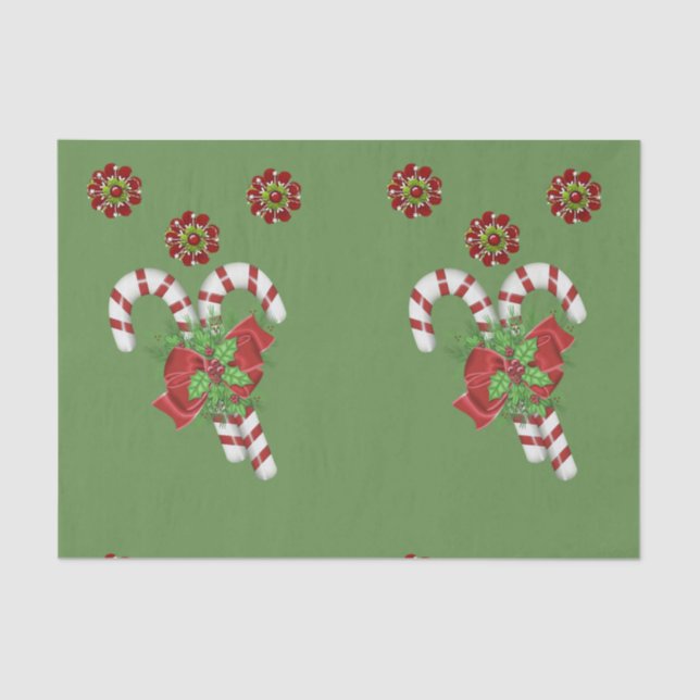 Weihnachtsfeierlichkeiten Seidenpapier (Vorderseite)