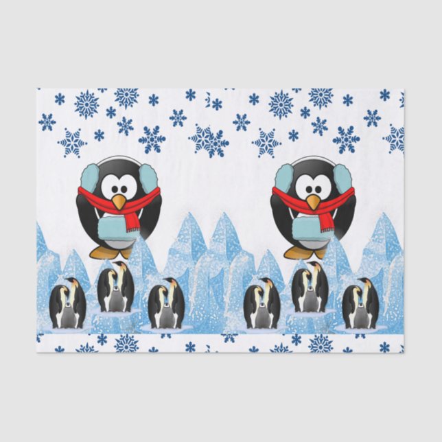 Weihnachtsfeierlichkeiten Seidenpapier (Vorderseite)