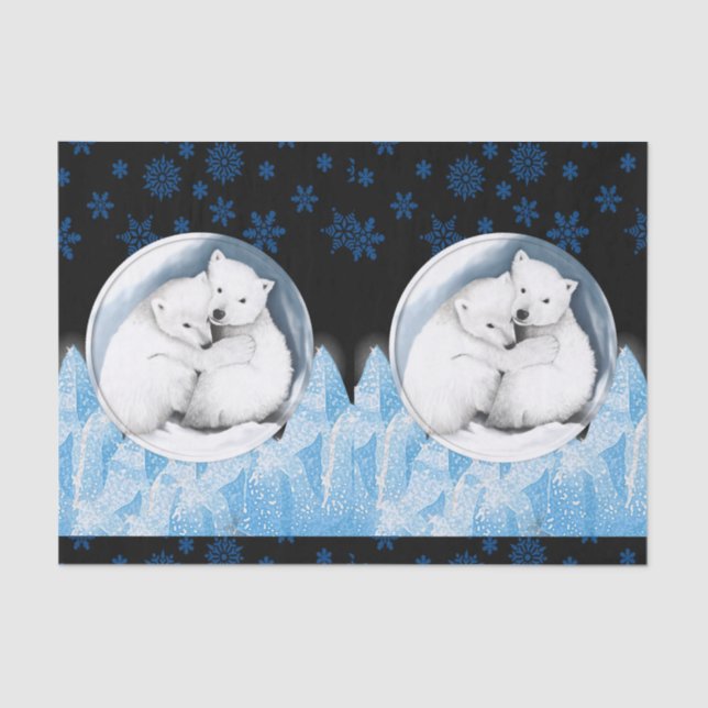 Weihnachtsfeierlichkeiten Seidenpapier (Vorderseite)