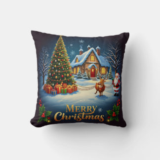 Weihnachtsfeiermagie Kissen