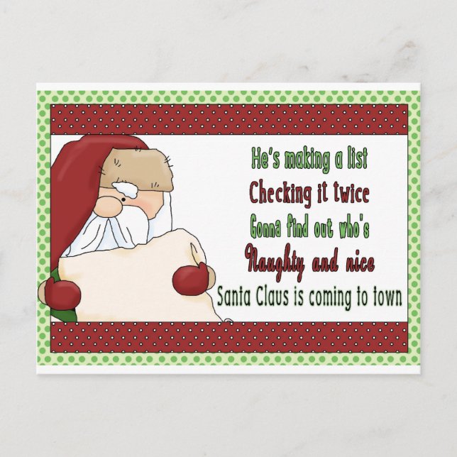 Weihnachtsfeiern Feiertagspostkarte (Vorderseite)
