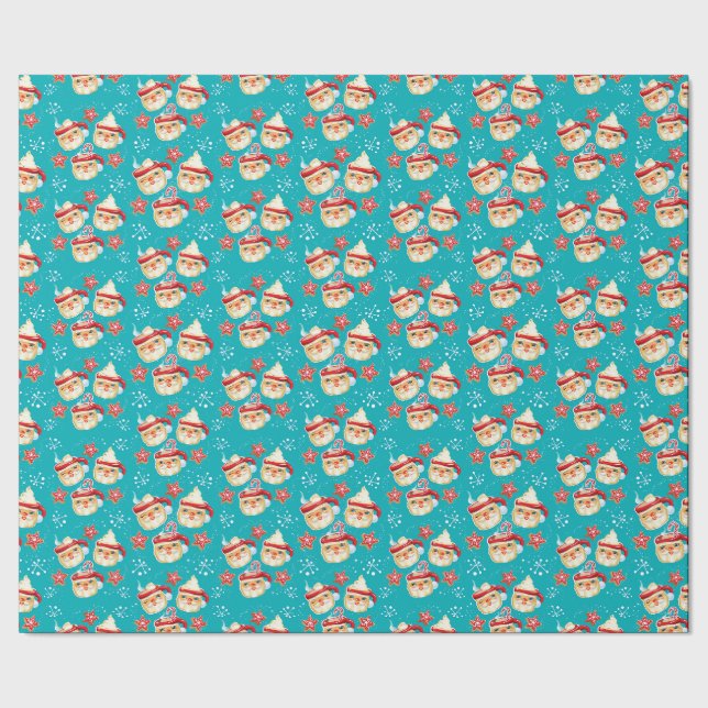 Weihnachtsfeiern + Kekse Weihnachtsgeschenke Wrapp Geschenkpapier (Saum)
