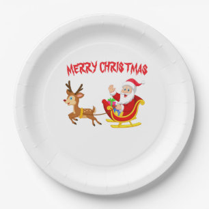 Weihnachtsfeiern Pappteller