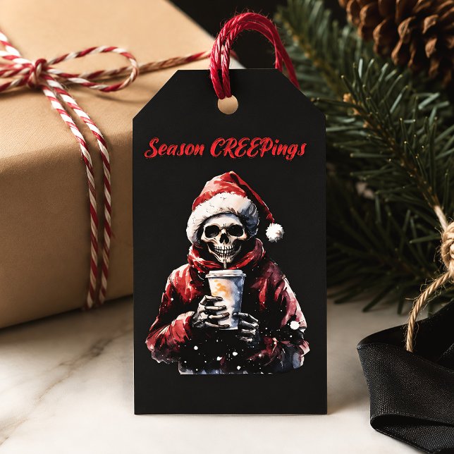 Weihnachtsfeiern Skelett Geschenkanhänger (Von Creator hochgeladen)