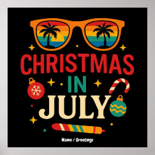 Weihnachtsfeiern Weihnachten im Juli Poster