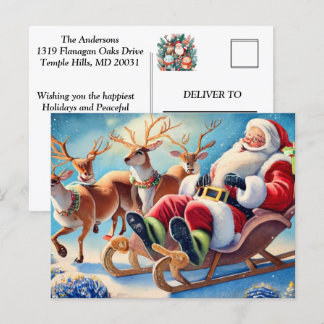 Weihnachtsfeierpalette: Personalisieren Sie die Feiertagspostkarte