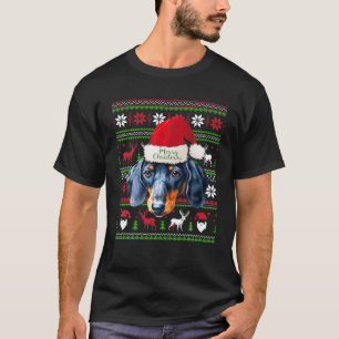 Weihnachtsfeiertag 2021 in hässlicher Dackel T-Shirt