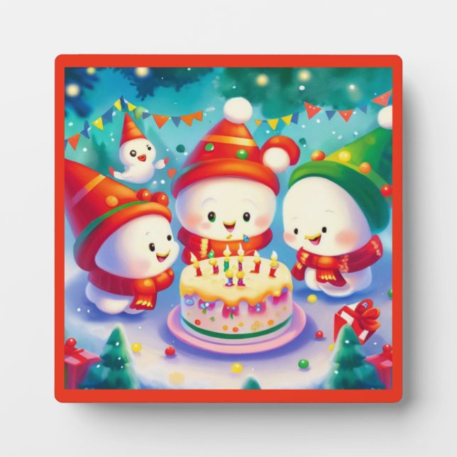 Weihnachtsfeiertag 6 fotoplatte (Vorderseite)