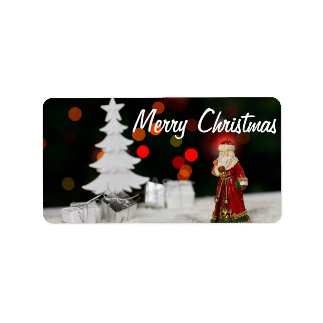 Weihnachtsfeiertag Adressaufkleber (Vorne)