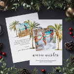 Weihnachtsfeiertag am Strand Feiertagskarte<br><div class="desc">Feiern Sie die Urlaubssaison mit einer tropischen Drehung mit unserem Angebot an Weihnachtskarten am Strand. Jede Karte integriert sorgfältig zwei Ihrer Fotos in malerischen Illustrationen von Aquarellpalmen. Vermitteln Sie Ihre "warmen Wünsche" an Freunde und Familie in einer personalisierten Botschaft, umhüllt von einem sonnengeküssten, am Strand inspiriert Thema. Machen Sie Ihre...</div>