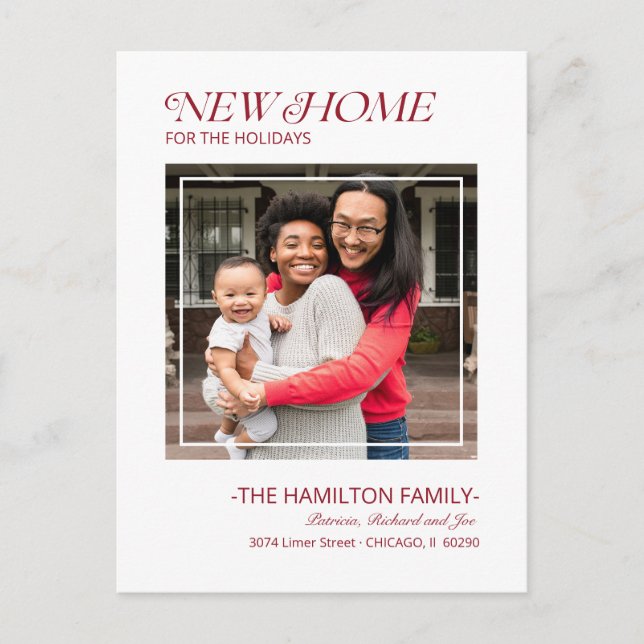 Weihnachtsfeiertag Ankündigung Foto (Vorderseite)