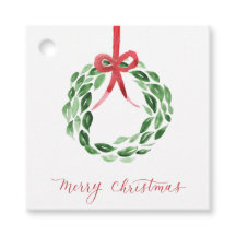 Weihnachtsfeiertag auf dem Watercolor-Wreath-Platz