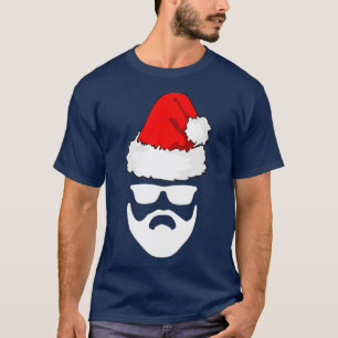 Weihnachtsfeiertag Bart Sonnenbrille Christm T-Shirt