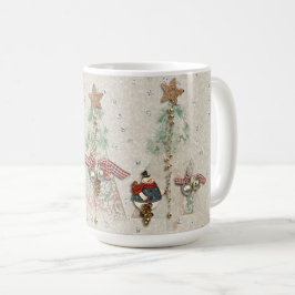 Weihnachtsfeiertag - Bäume u. Schneemänner Kaffeetasse
