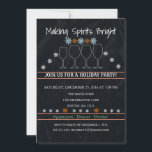 Weihnachtsfeiertag Black Chalkboard Snowflake Part Einladung<br><div class="desc">Das ist ein schönes Weihnachtsfest Black Chalkboard Snowflake Party Familie Party Einladung Karte.</div>
