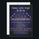 Weihnachtsfeiertag Black Chalkboard Snowflake Part Einladung<br><div class="desc">Das ist ein schönes Weihnachtsfest Black Chalkboard Snowflake Party Familie Party Einladung Karte.</div>