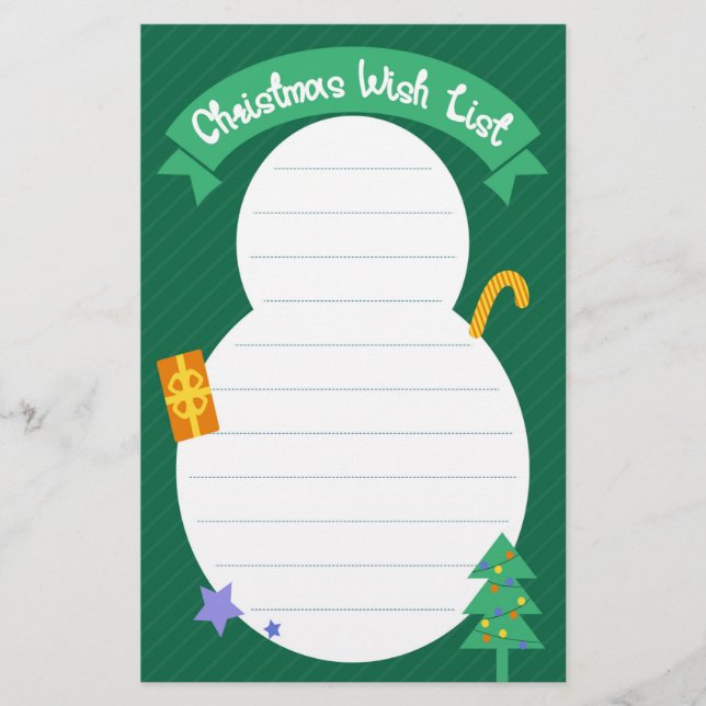 Weihnachtsfeiertag Briefpapier (Vorderseite)