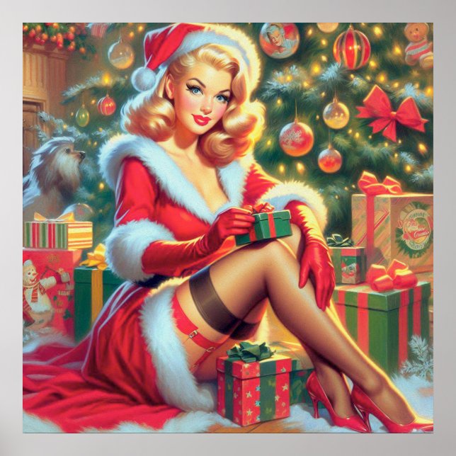 Weihnachtsfeiertag Button Up Poster (Vorne)