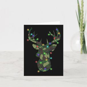 Weihnachtsfeiertag Camouflage Jagd Rentiere Hirsch Karte