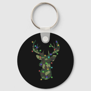 Weihnachtsfeiertag Camouflage Jagd Rentiere Hirsch Schlüsselanhänger
