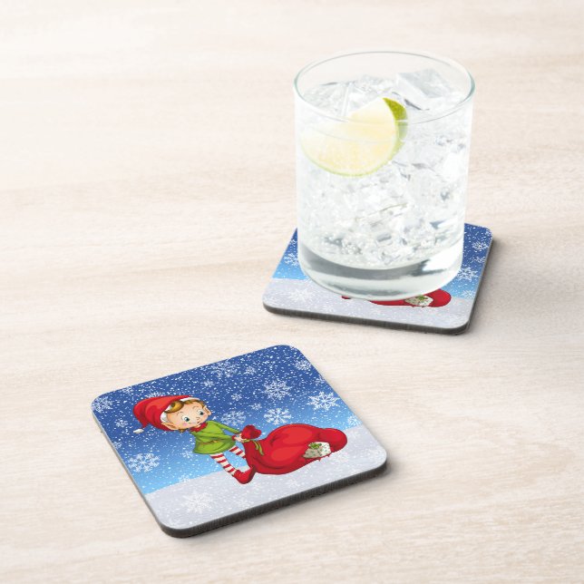 Weihnachtsfeiertag - Coaster Getränkeuntersetzer (Rechte Seite)