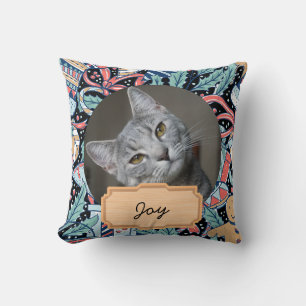 Weihnachtsfeiertag Custom Cat Foto Kissen