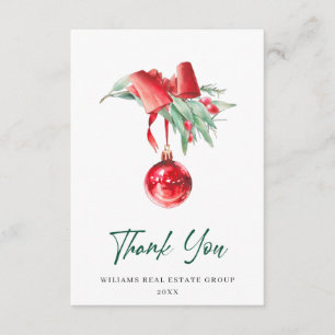 Weihnachtsfeiertag Dankeskarte