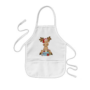 Weihnachtsfeiertag Elche Kinder Schürze