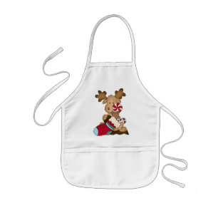 Weihnachtsfeiertag Elche Kinder Schürze