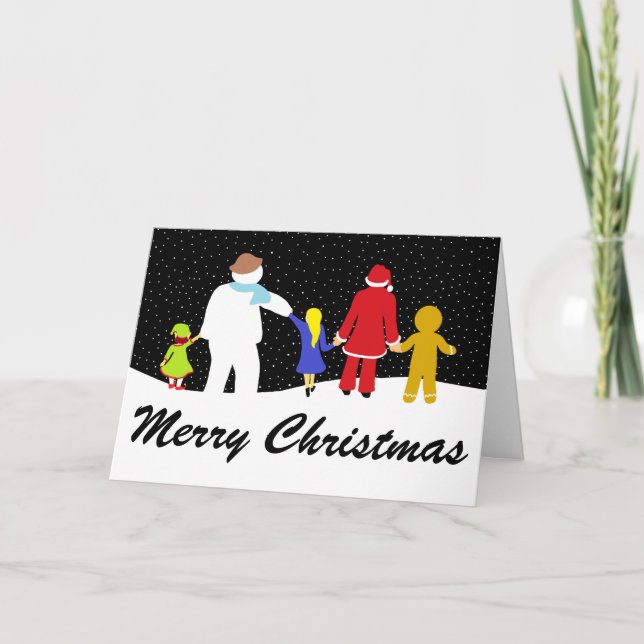 Weihnachtsfeiertag Feiertagskarte (Vorderseite)