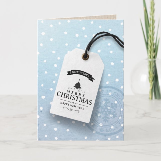 Weihnachtsfeiertag Feiertagskarte (Vorderseite)