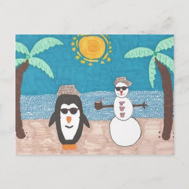 Weihnachtsfeiertag Feiertagspostkarte (Vorderseite)