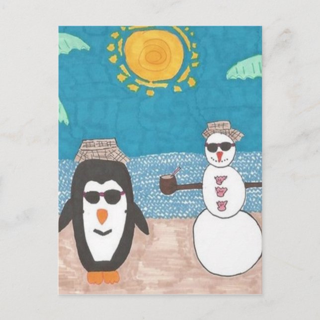 Weihnachtsfeiertag Feiertagspostkarte (Vorderseite)