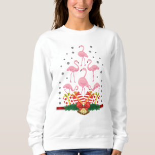 Weihnachtsfeiertag Flamingo Sweatshirt
