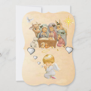 Weihnachtsfeiertag Flat Grußkarte, Jesus Christus Karte