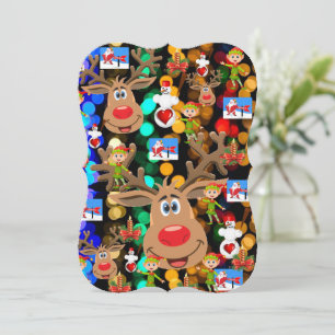 Weihnachtsfeiertag - Flat Grußkarte Karte