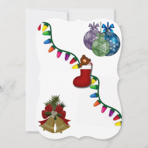 Weihnachtsfeiertag - Flat Grußkarte Karte