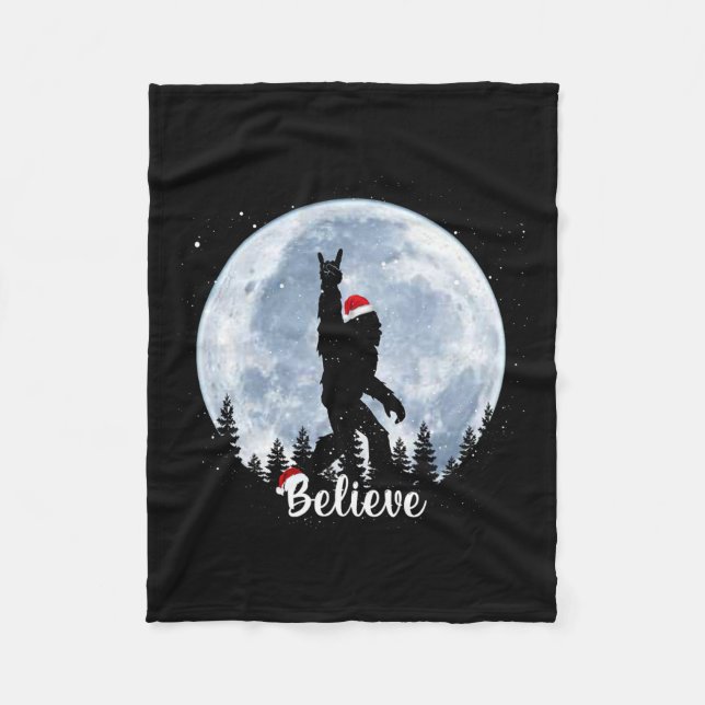 Weihnachtsfeiertag Fleecedecke (Vorderseite)