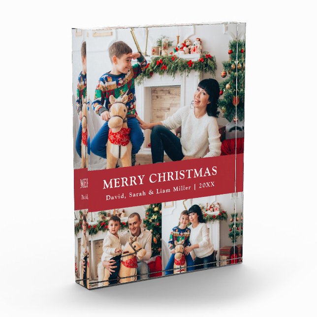 Weihnachtsfeiertag Foto Block (Links)