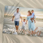 Weihnachtsfeiertag Foto Foil Card Folien Feiertagskarte<br><div class="desc">Foto von: Kelly Thibeault Fotografy Senden warme Wünsche in dieser Ferienzeit mit einem Foto Ihrer Familie,  Kinder,  oder Neuvermählten aus dem Strand. All-inclusive für jeden Feiertag. Personalisieren Sie mit Ihrem eigenen Bild und Urlaubsbotschaft auf der Rückseite.</div>